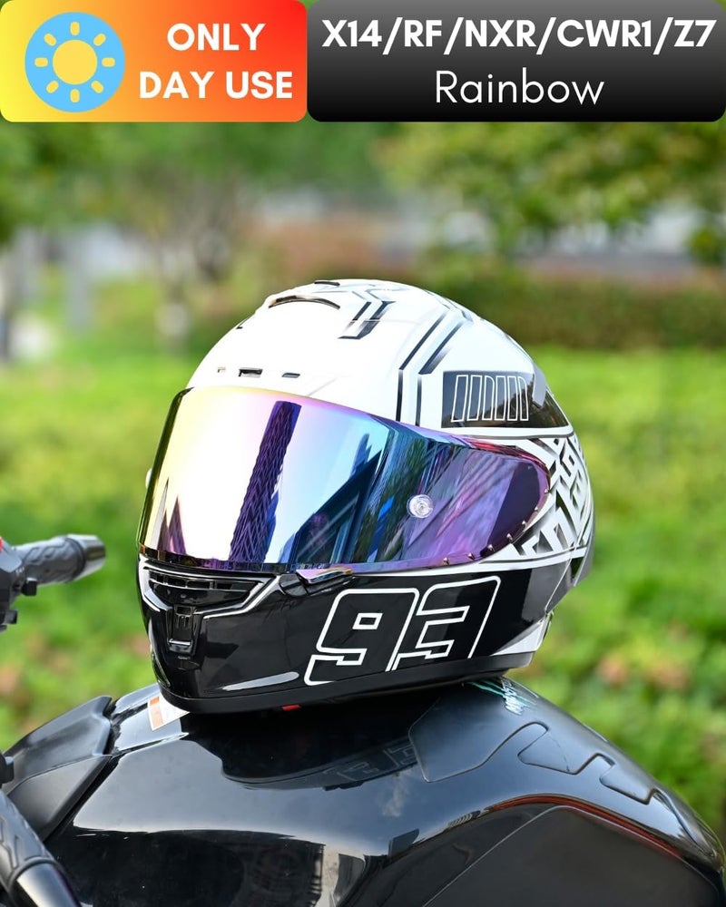 Logto CWR-F1 Shield for RF-1200 Visor X14 NXR RF-SR Z7 Motorcycle Helmet Visor Replacement Sun Protection Anti-Scratch, Universal - Image 3